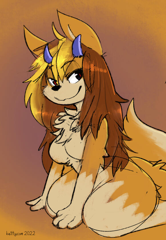 Colored sketch of my friend icedhazelnut