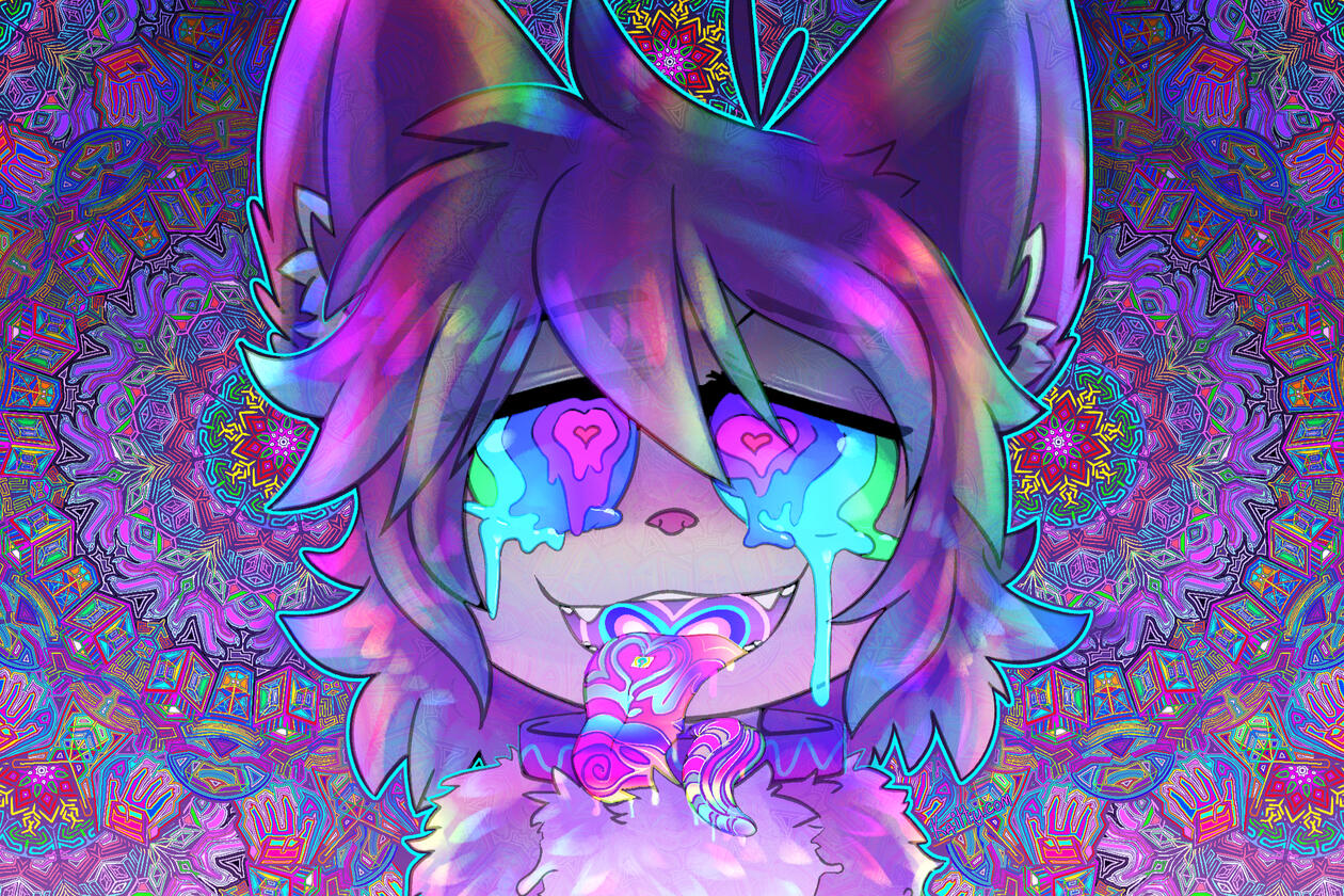 Psychedelic drawing of my character